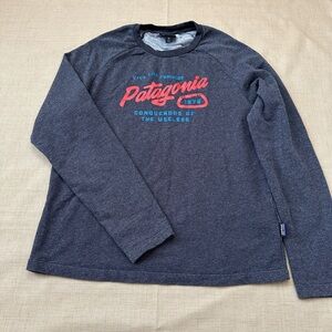 Patagonia Worn Wear Long Sleeve Terry Cloth Lightweight Cotton Blend Sweater